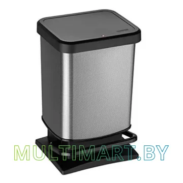 Мусорное ведро Rotho Paso 20 л 1754011006 (черный/карбон) 